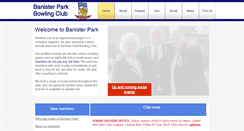 Desktop Screenshot of banisterparkbowlingclub.com