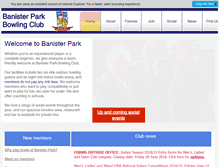 Tablet Screenshot of banisterparkbowlingclub.com